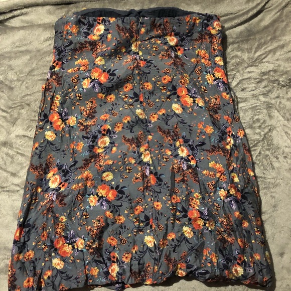 Strapless zip up shirt - Picture 3 of 5